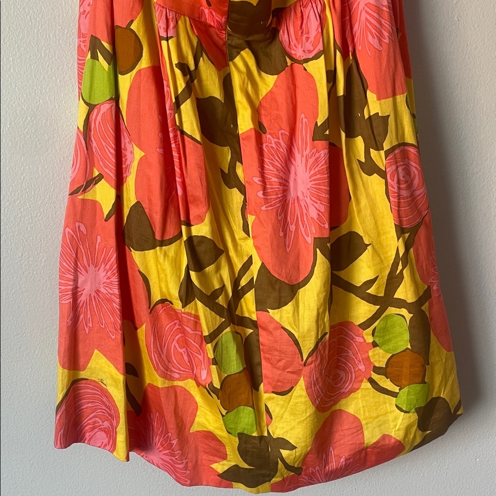 Trina Turk Colorful Floral Halter Dress Size 14 - Picture 11 of 13